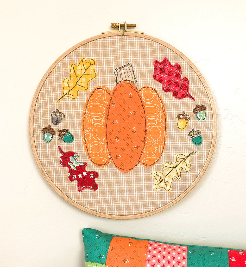 Fall Decor - Pumpkin Applique Hoop