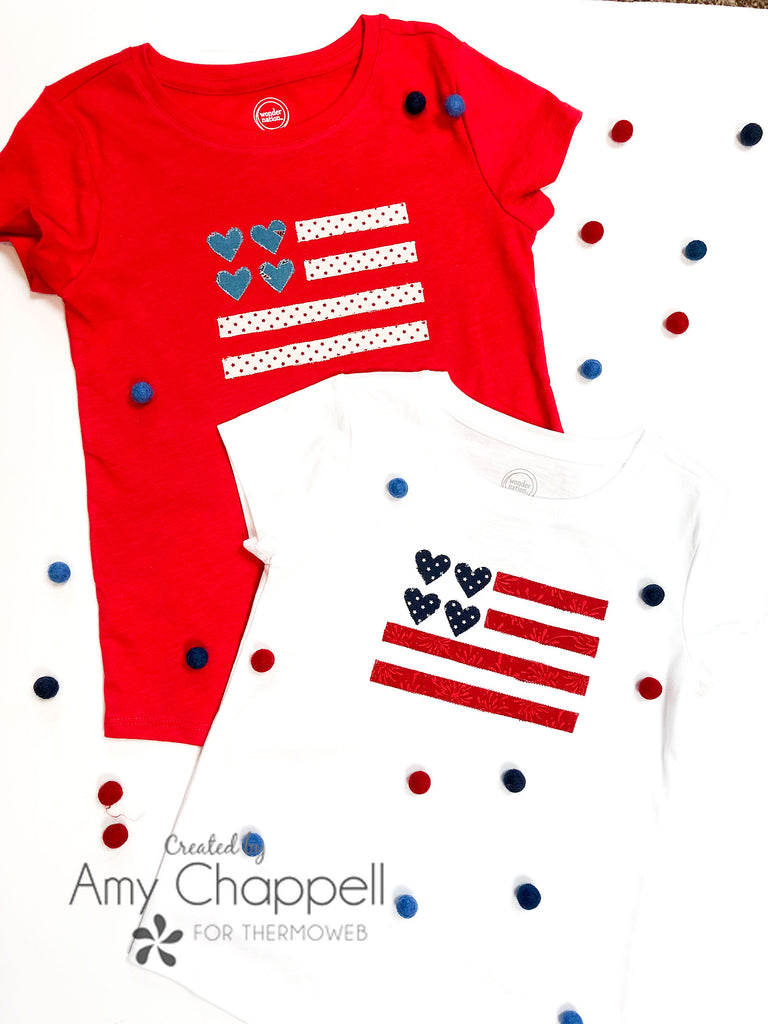 Perfectly Patriotic Flag Applique Shirts
