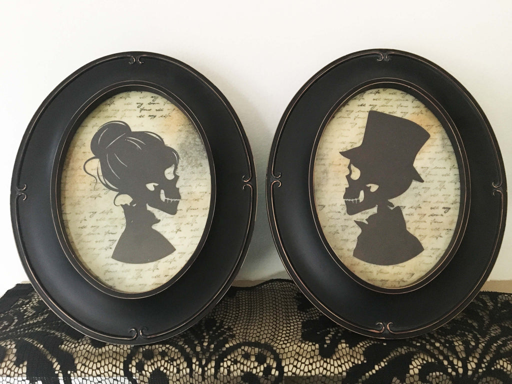 Make Creepy Halloween Silhouettes with Mixed Media