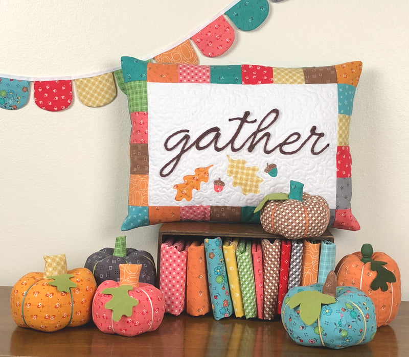 Dimensional Fall Word Art Pillow