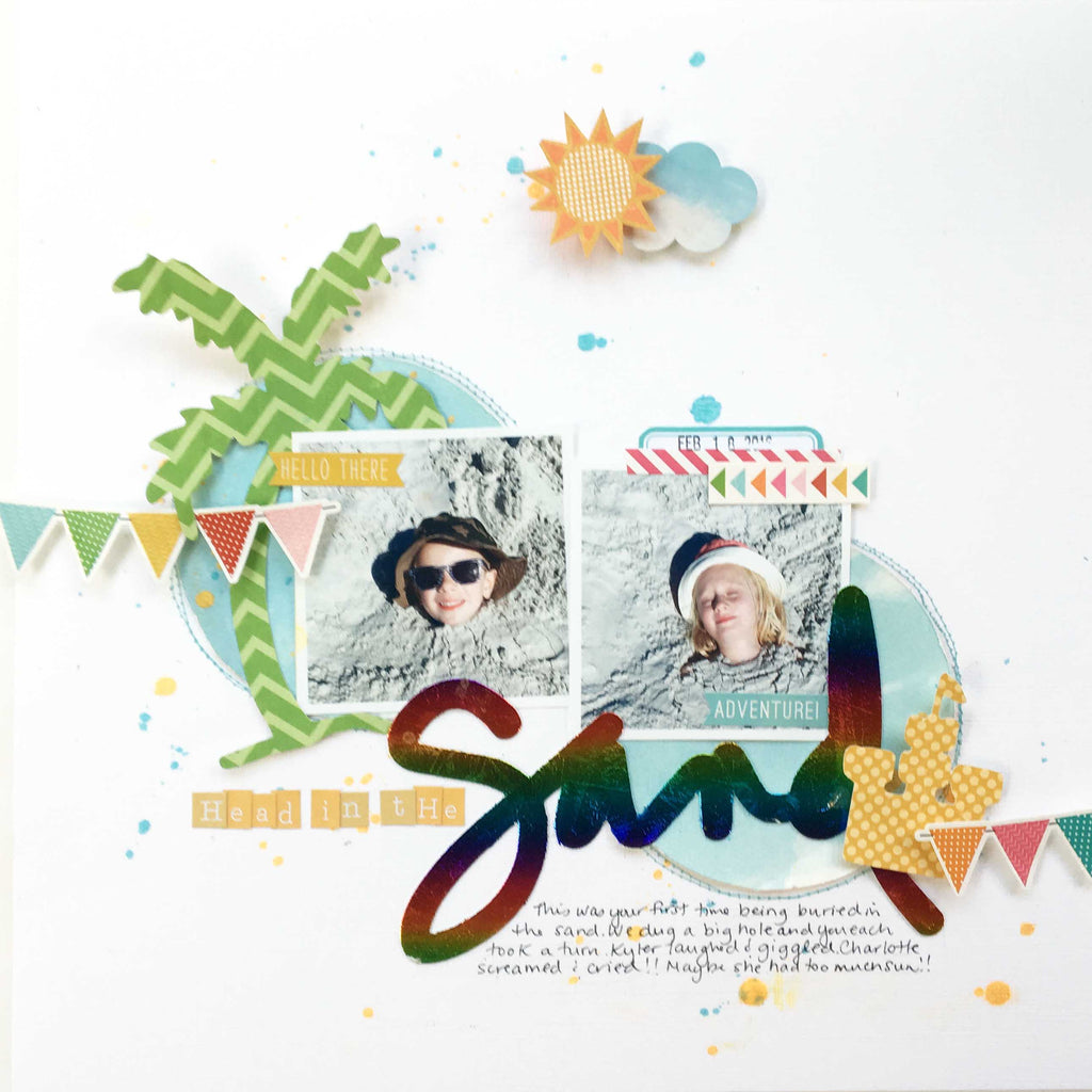 Vacation Memories with Rainbow Foil