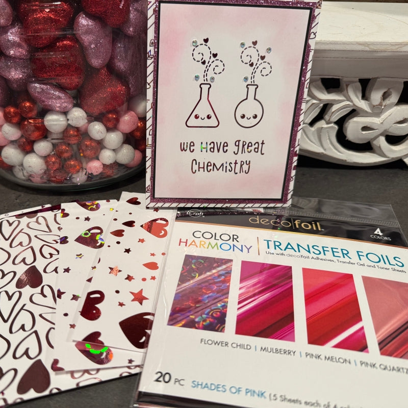 Quick Deco Foil Valentine Cards with Sparkle & Shine