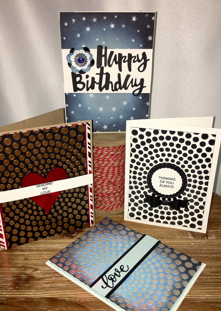 Mixed Media All Occasions Cards with Deco Foil Metallix