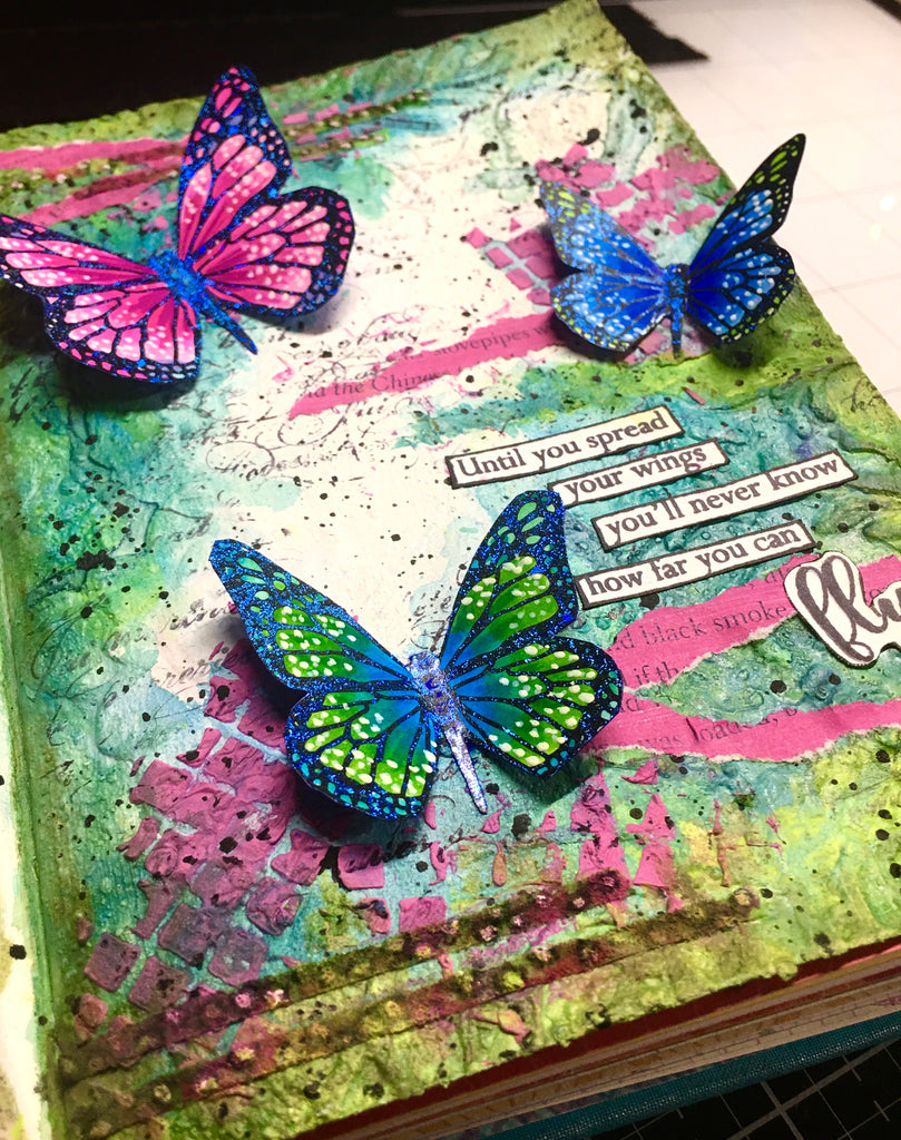 Spread Your Wings Art Journal Page