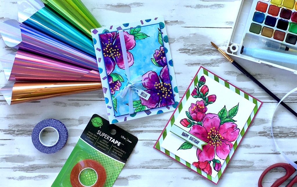 Fairy Tale Foils and Watercolor Flowers with Inkon3