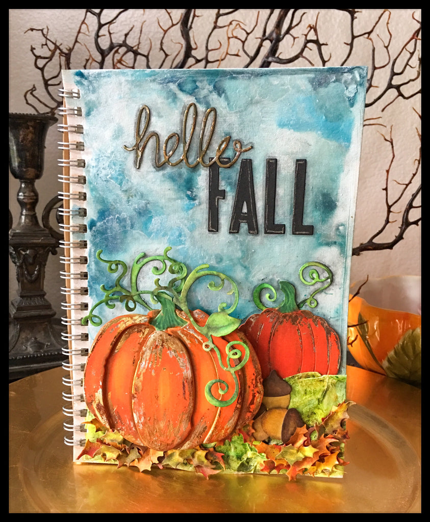 Hello Fall Mixed Media Deco Foil Journal