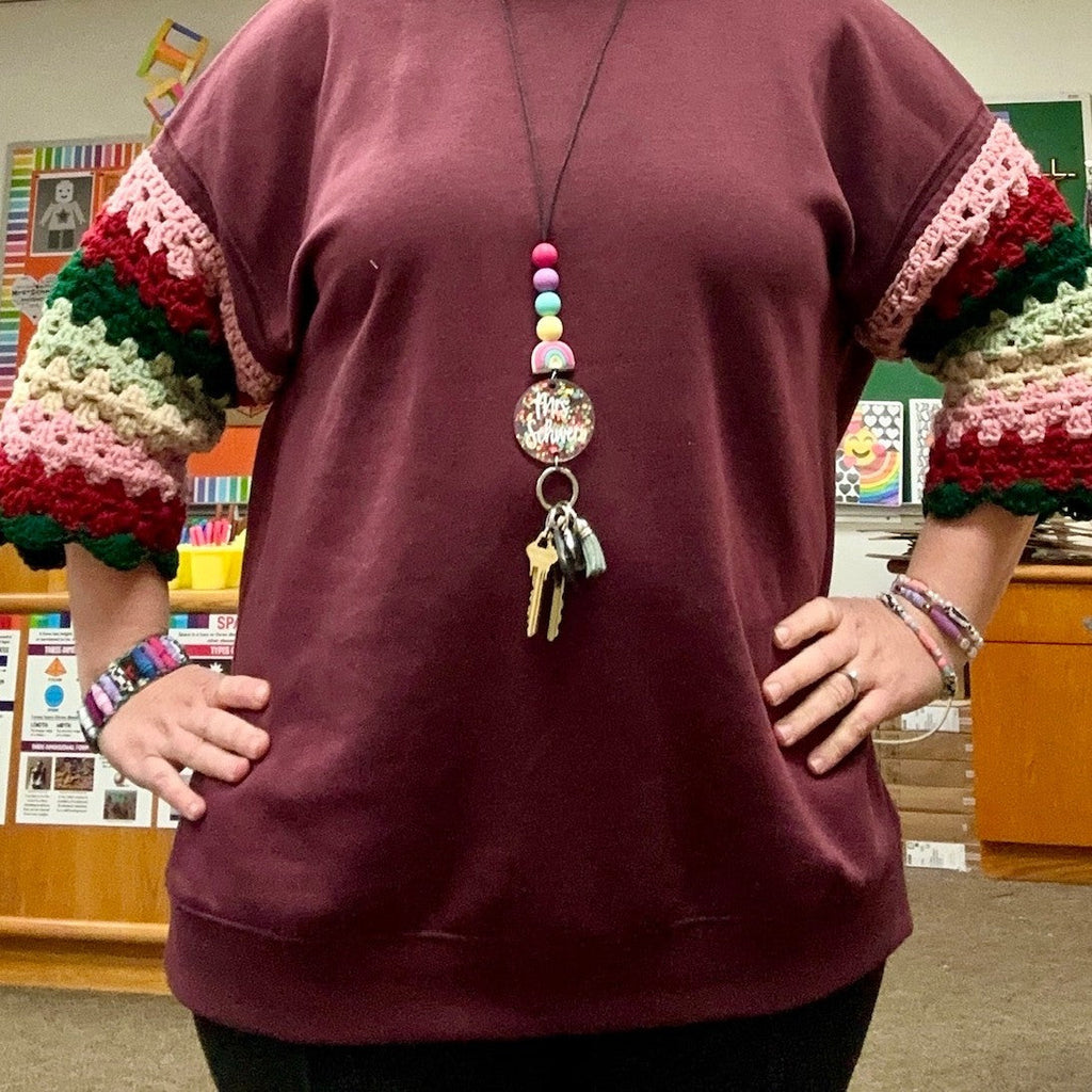 Crocheted Sweater Sleeves with Soft Woven Interfacing