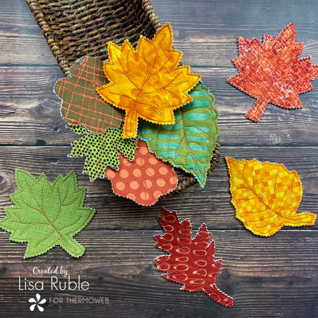 5-Step Fabric Fall Leaves with HeatnBond Fusible Fleece