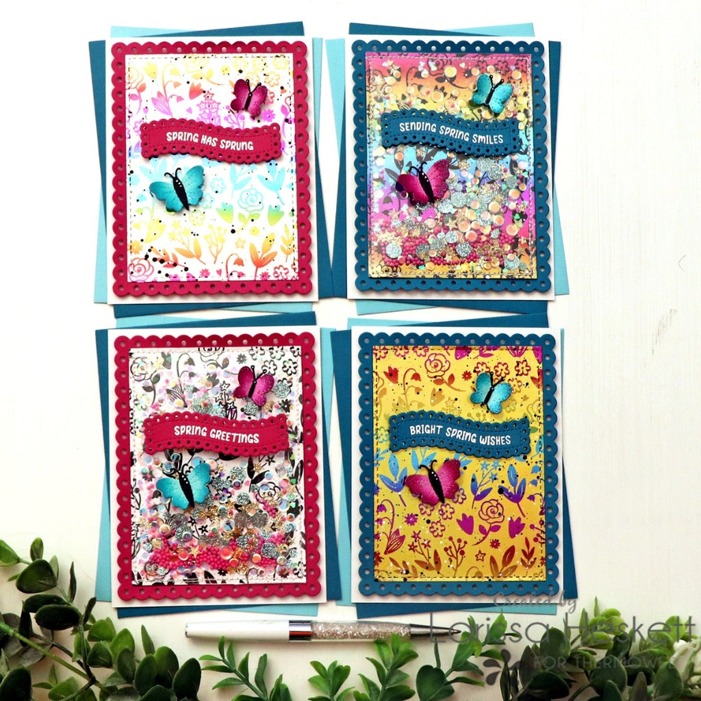 Hello Spring Butterfly Card Set with Deco Foil