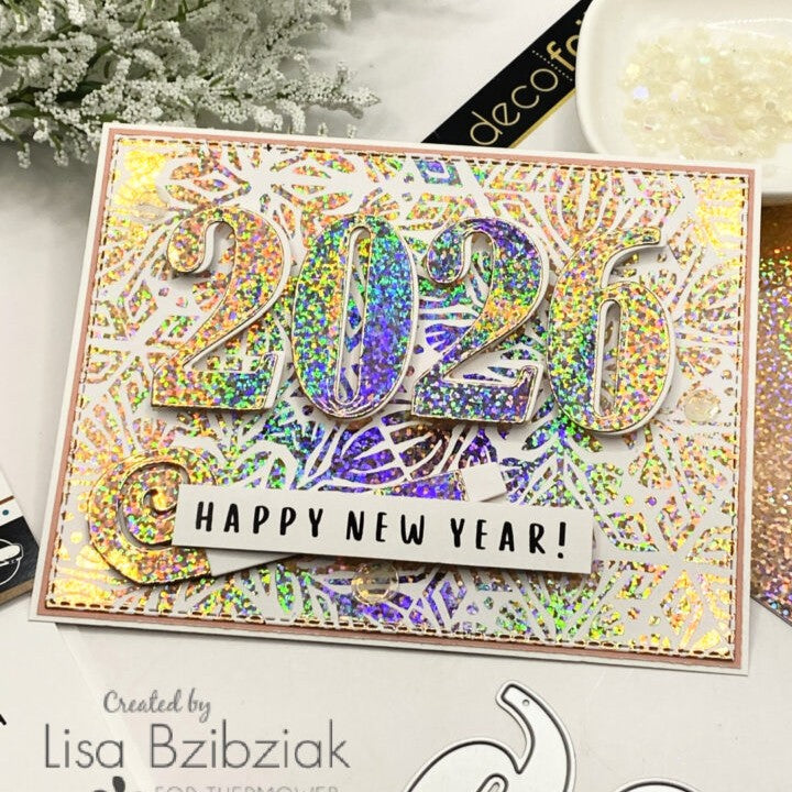 2026 Happy New Year Cards with Deco Foil Toner Cards