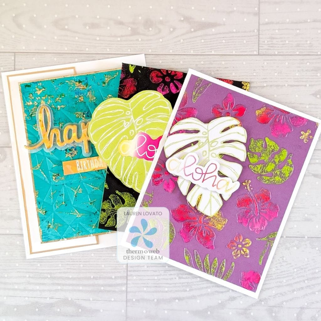 Foil Embossed Designs with Deco Foil Adhesive