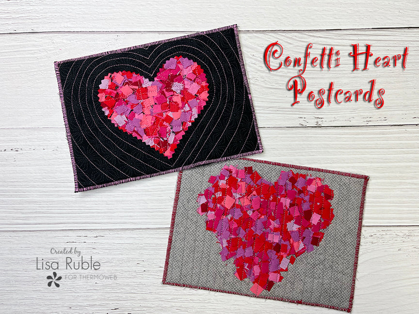Confetti Heart Postcards