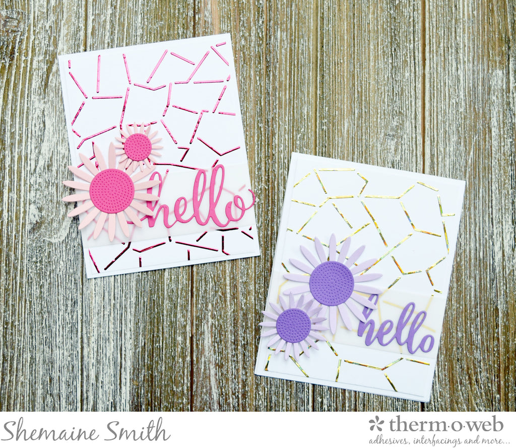Spring cards with Deco Foil Stencils and Transfer Gel