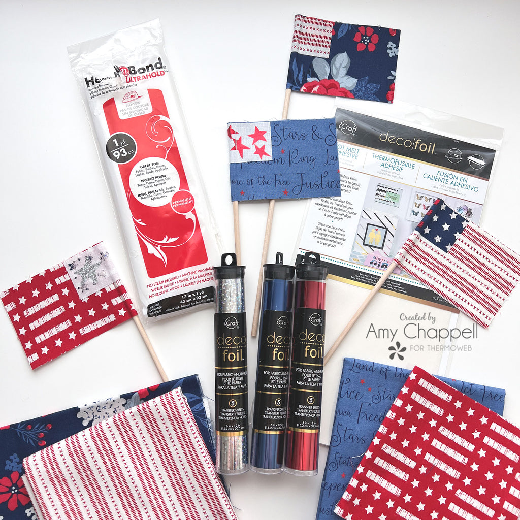 No Sew Fabric Flag Tutorial
