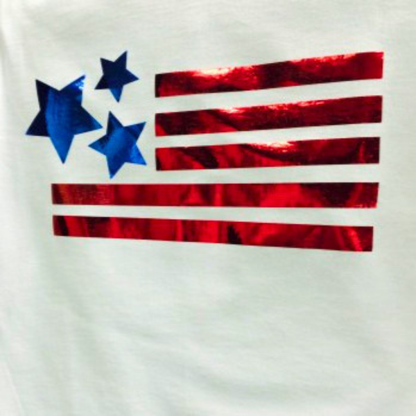 Make a 4th of July Flag Shirt with Deco Foil