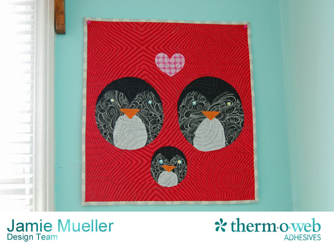 Fabric Fuse Penguin Love Mini Quilt