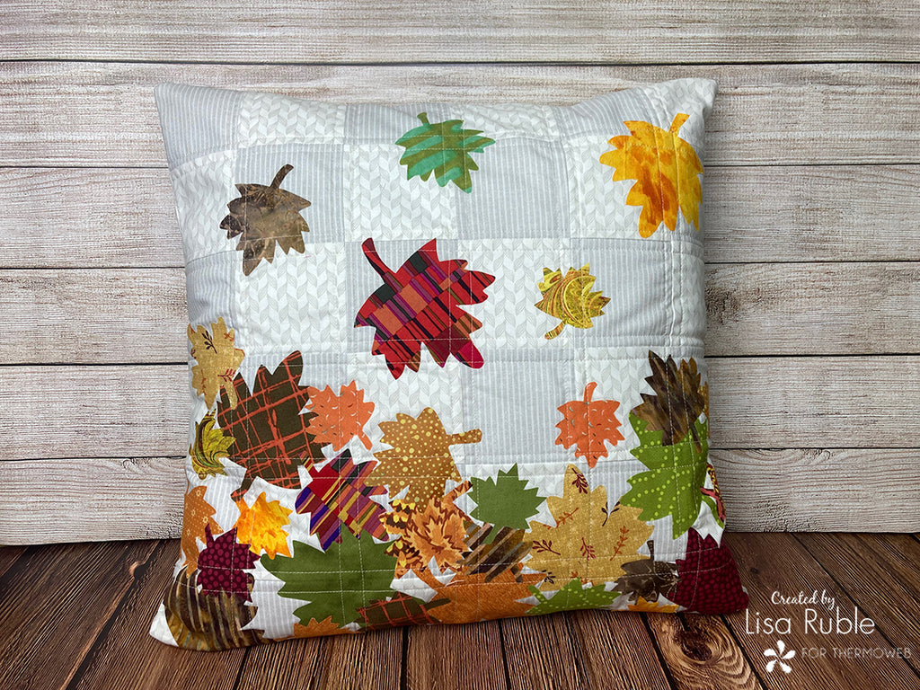 Leaves in the Air Fall Applique Pillow