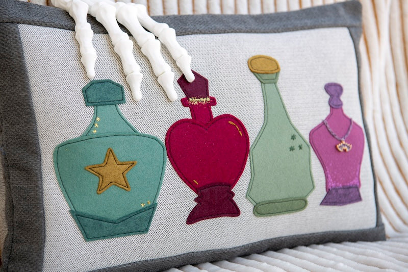 Potion Bottle Applique featuring Benzie Design Felt