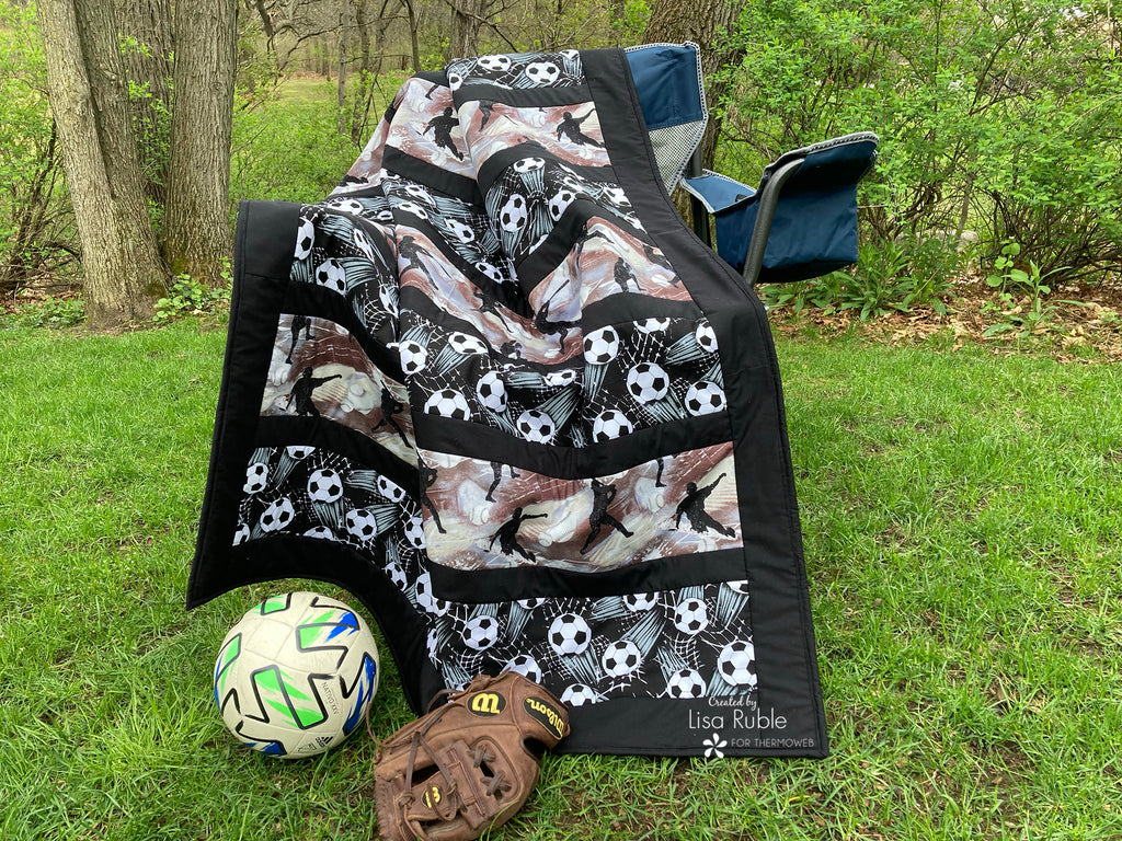 Stay Warm Sports Blanket with Sew-In Fleece
