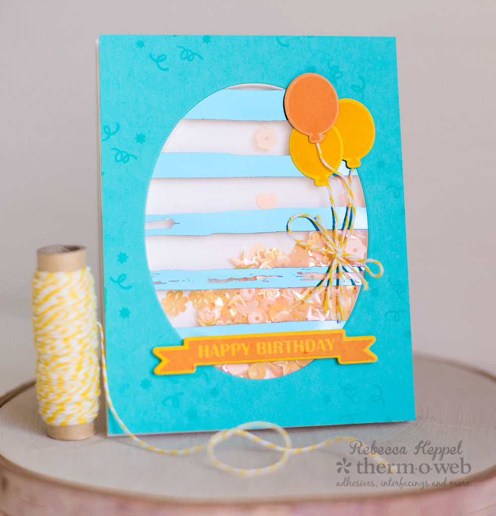 Make Foiled Shaker Cards with Deco Foil Clear Designer Toner Sheets