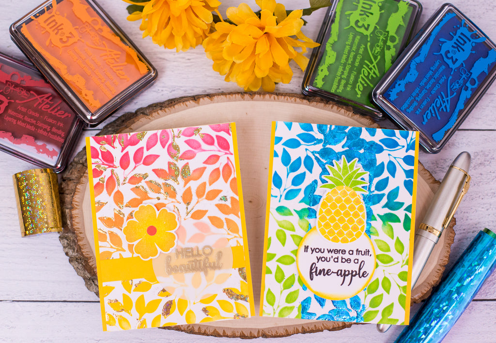 Partial Foiling Techniques with Inkon3 and StampnStencil