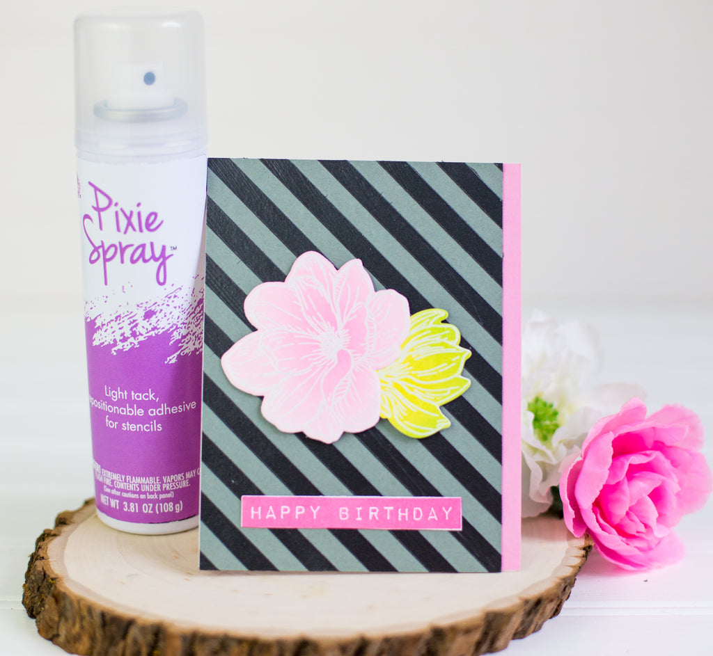 Let's Get to Know Pixie Spray, the Stencil Pal and Deco Foil Metallix Gels