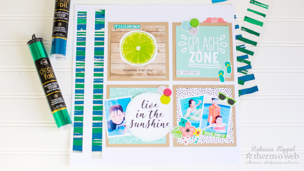 Foiled See - Through Window For Scrapbook Layouts