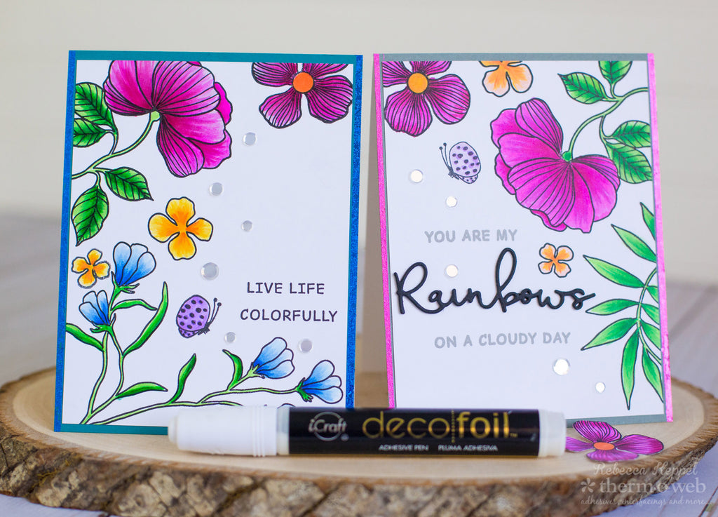 Learn How to Make Straight Glitter Deco Foil Card Edge