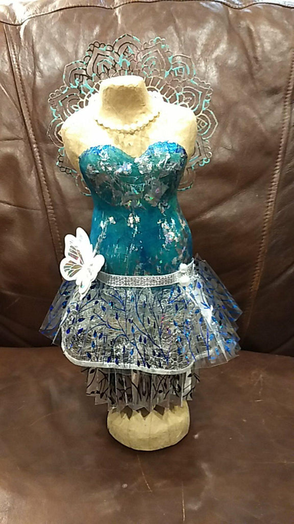 Create a Dazzling Dressform with Deco Foil Clear Designer Toner Sheets