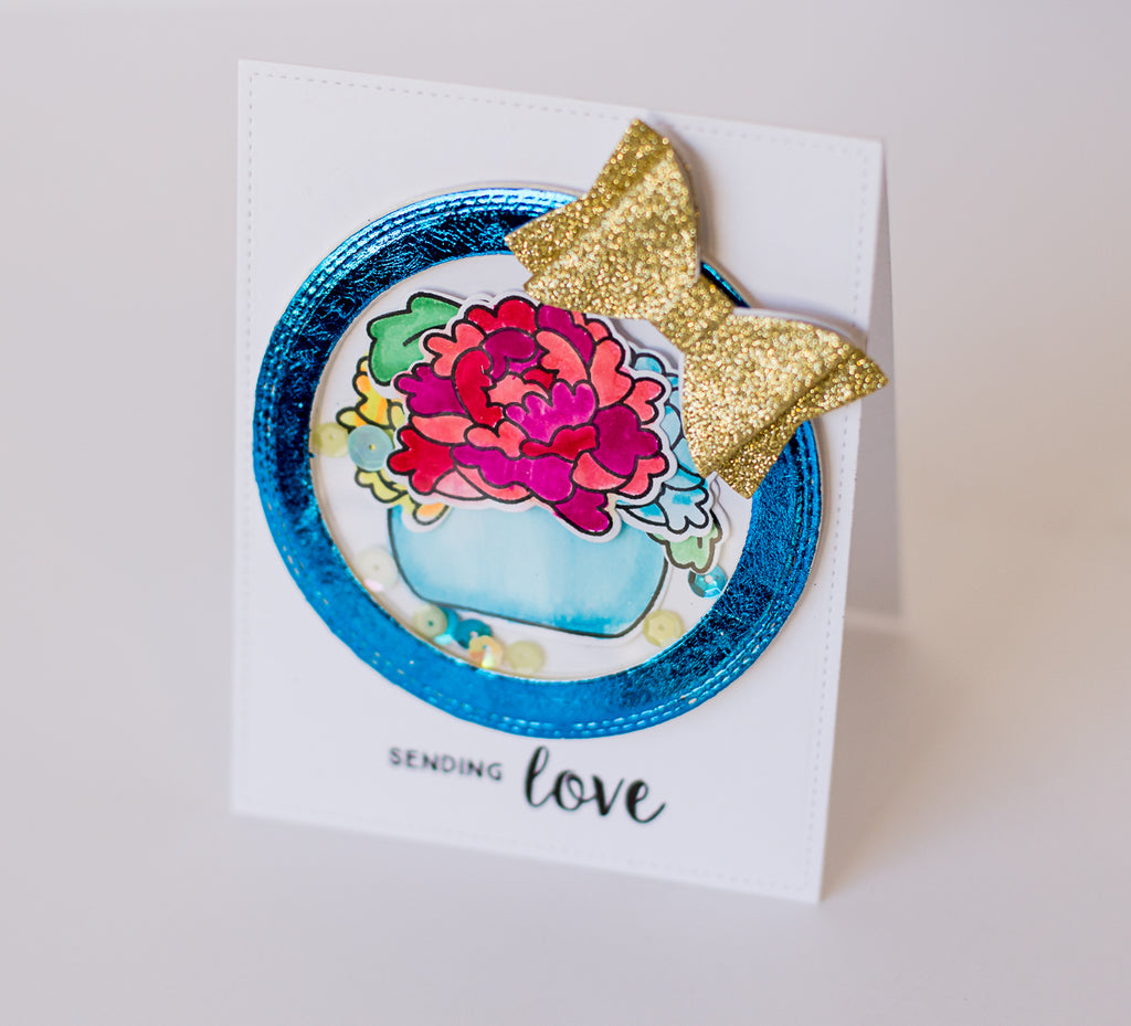 Deco Foil Shaker Frames and the Lasting Hearts Card Drive