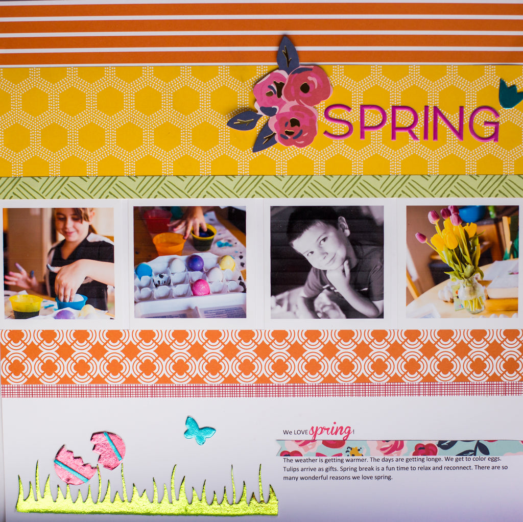 Spring Foiled Embellishments with Deco Foil