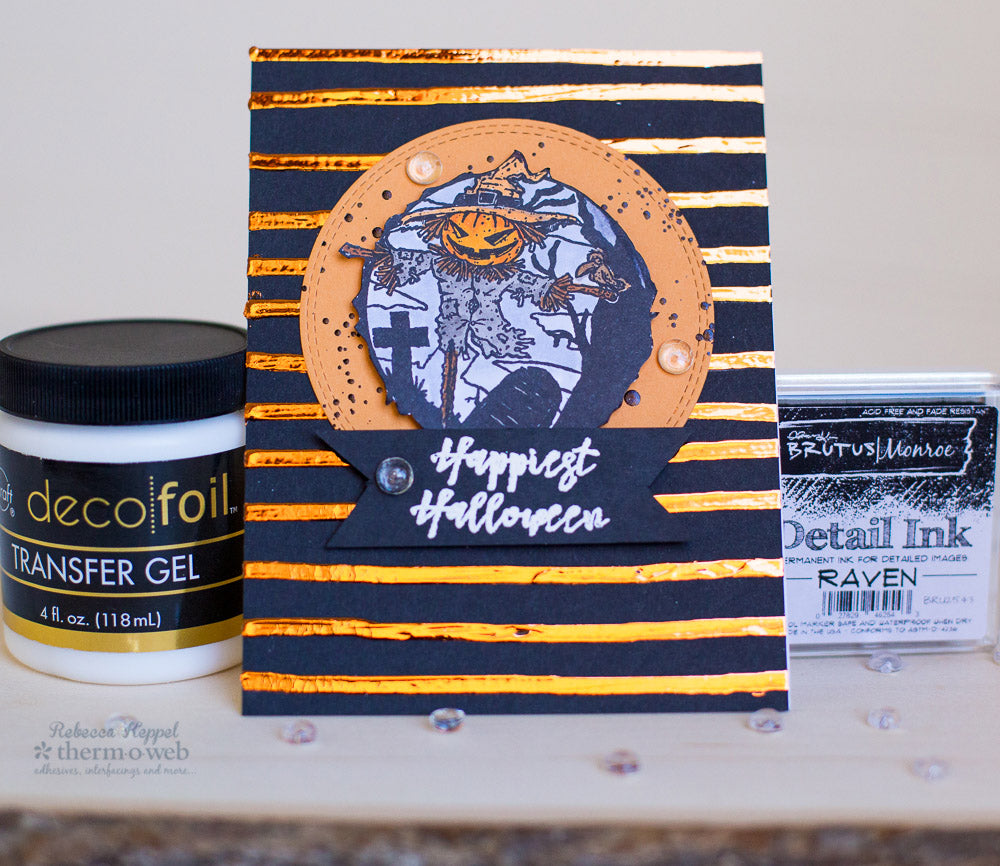 Deco Foil Splatters for Unique Halloween Cards