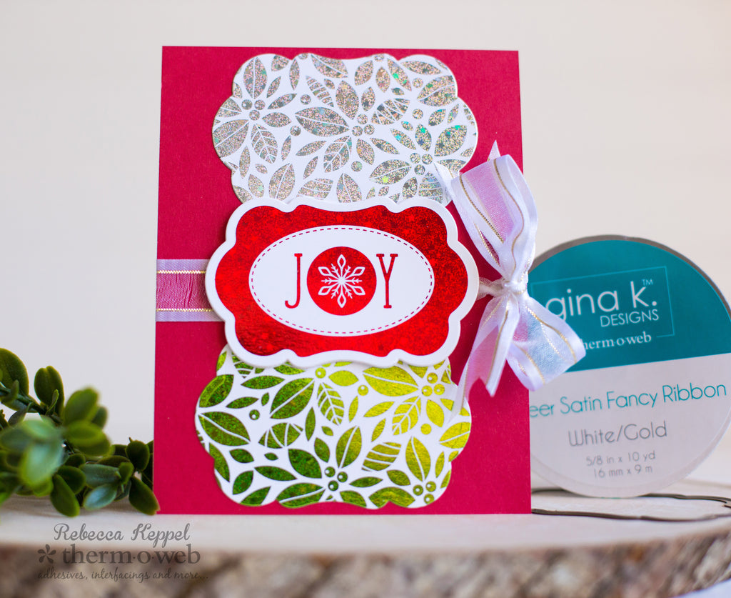 Clean and Simple Foiled Christmas Holiday Card