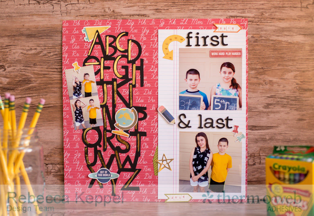 Back to School with Deco Foil Scrapbook Layout
