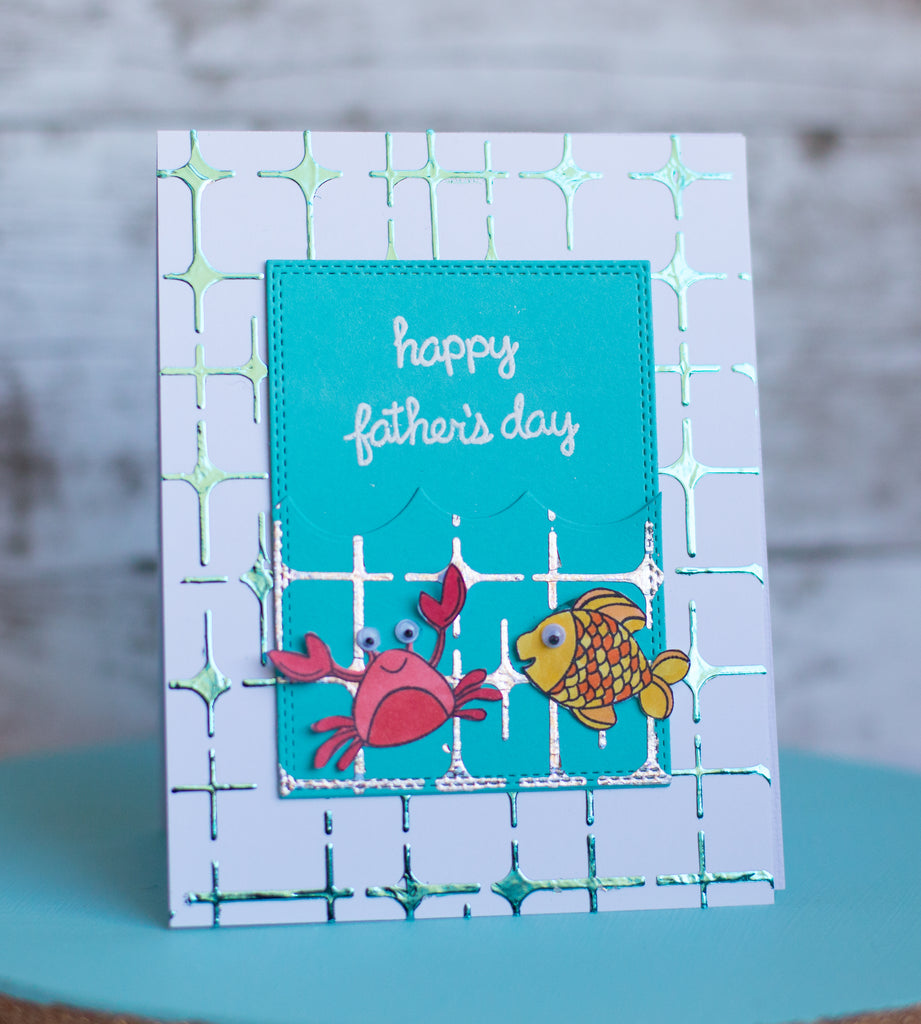 3 Ways to Create Deco Foil Father's Day Card Backgrounds