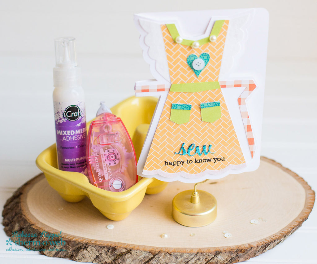 Apron Shaped Card with Deco Foil Sentiment