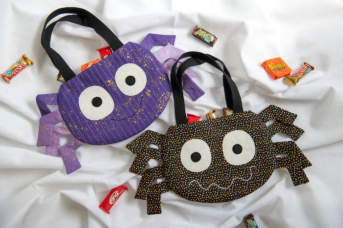 Halloween Fabric Spider Trick-or-Treat Bag with Fusible Fleece