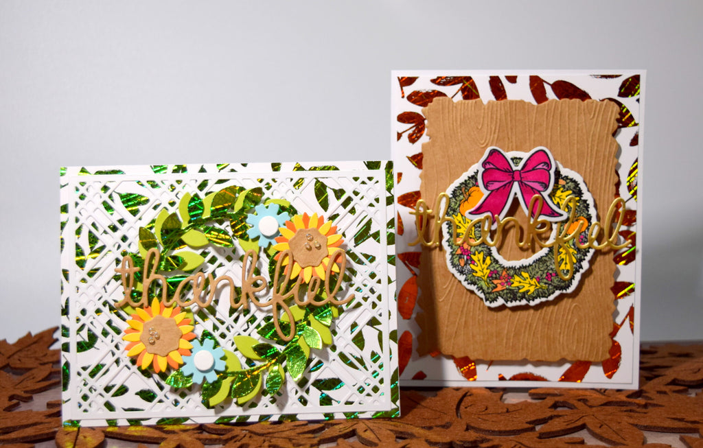 Thankful Cards with Brutus Monroe Foils and Toner Sheets