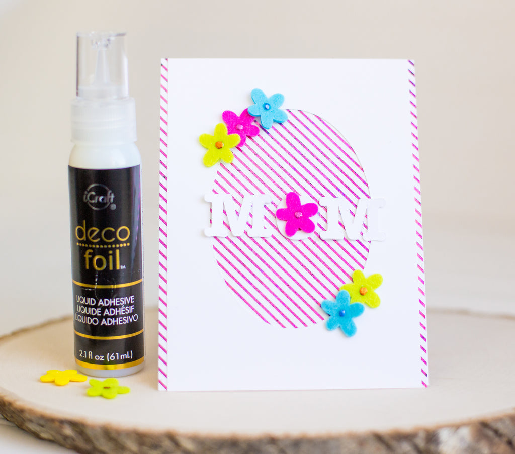 Make Your Own Foiled Felt Flower Embellishments