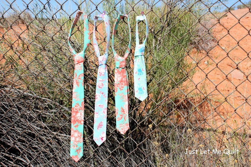 Quick to Make Boys Ties with HeatnBond Fusible Interfacing