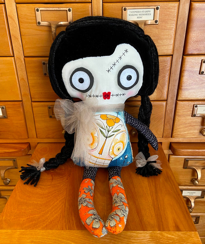 Fabric Halloween Zombie Doll with HeatnBond EZ-Tee Stabilizer