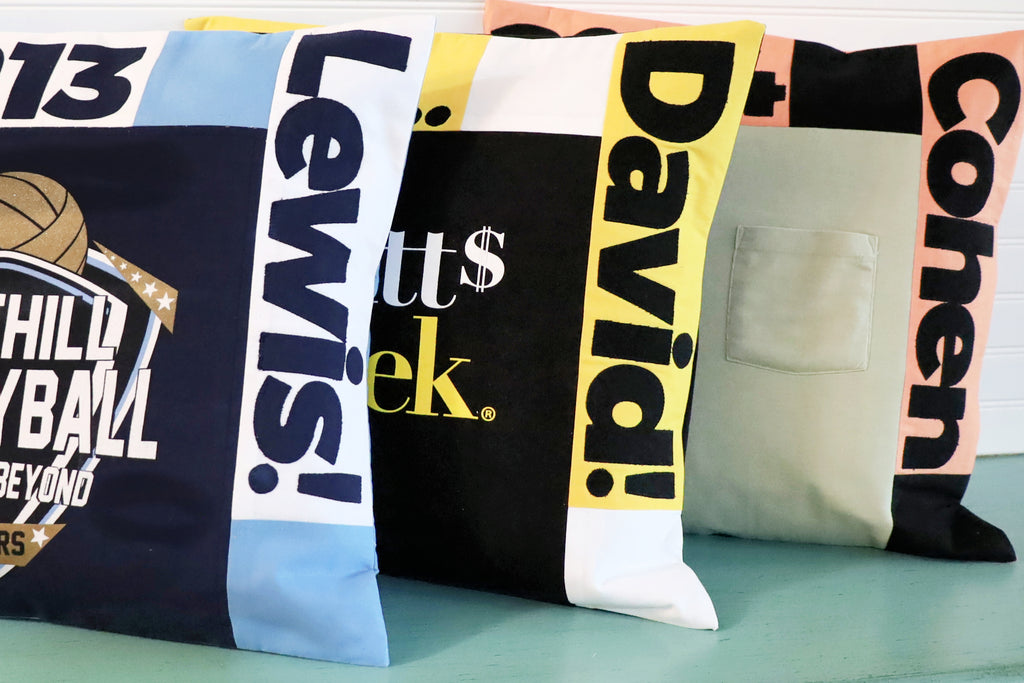 T-Shirt Pillows with HeatnBond Lite Iron-On Adhesive