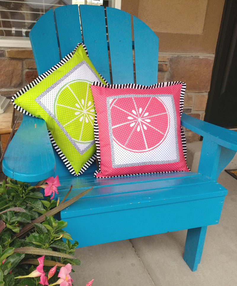 Slice of Citrus Summer Fruit Pillows with HeatnBond EZ Print Sheets