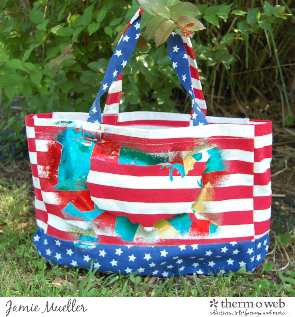 Fireworks USA Tote Bag Made with Deco Foil Products