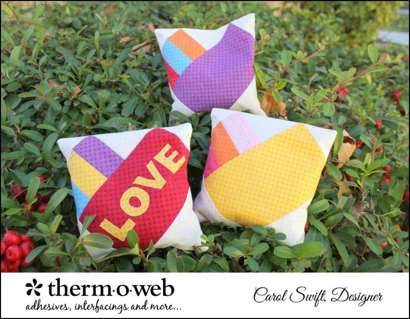 Valentine Fabric Paper Pieced Treat Pouches