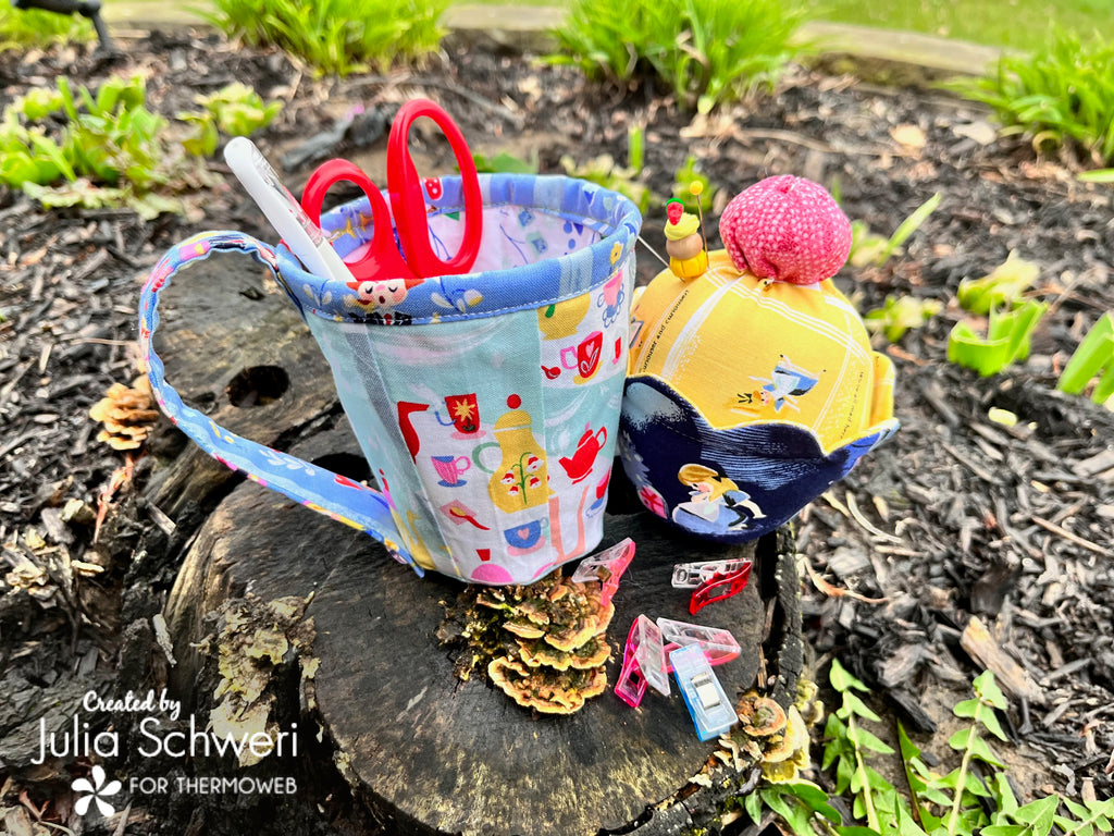 Coffee Cup Bowl with Fusible Interfacing