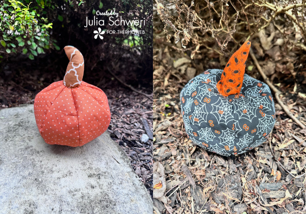 Reversible Fabric Pumpkin with Fusible Fleece