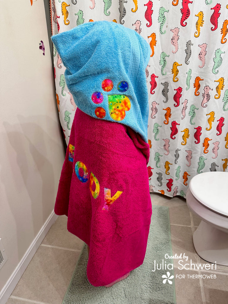 Hooded Towel Applique Facebook Live