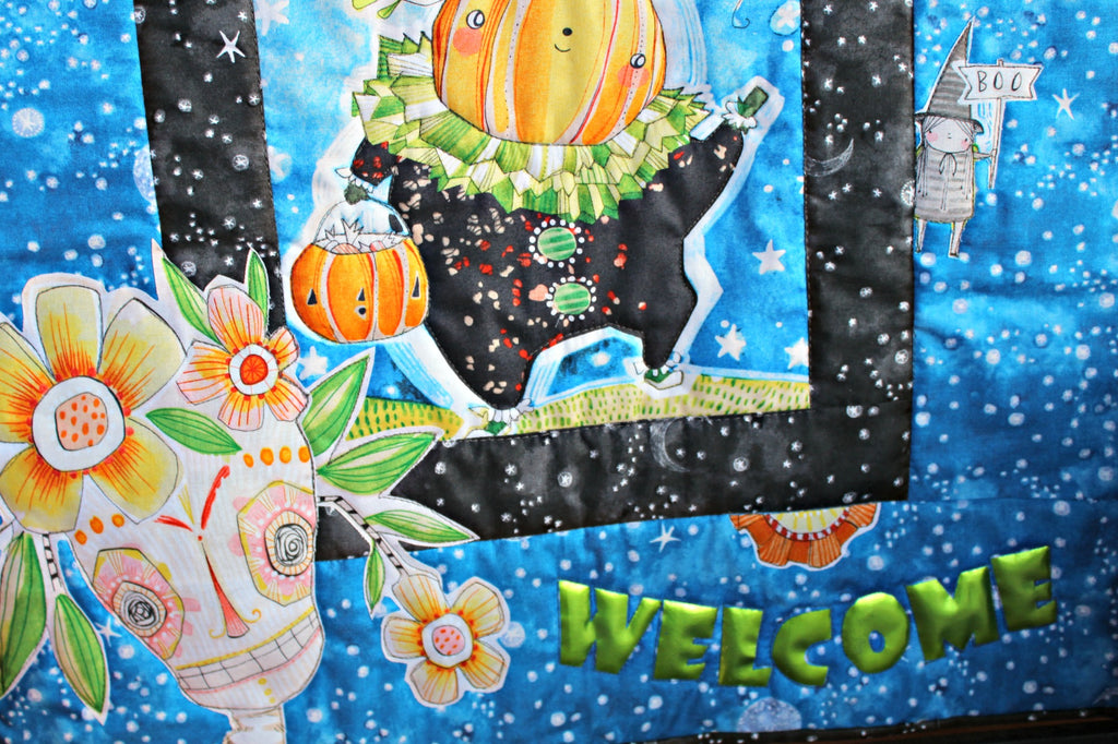 Welcome to Spooky Town with Blend Fabric and Deco Foil