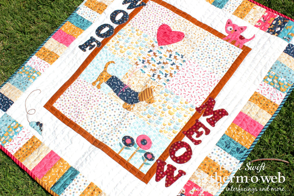 Moda Woof Woof Meow HeatnBond Lite Patchwork Quilt
